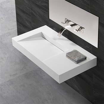 Bravat Brushed Nickel Corrosion Resistant Wall Mount Bathroom Faucet
